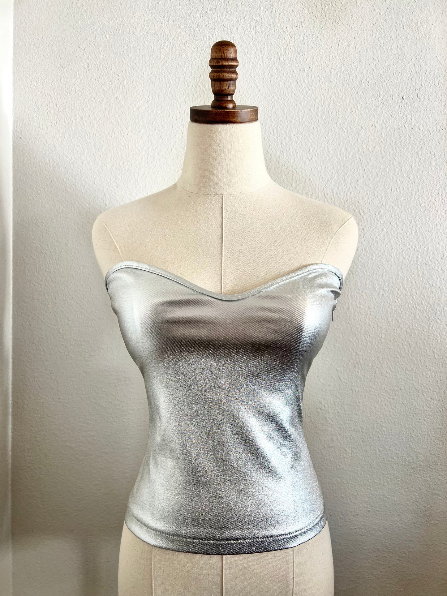 Silver Metalic Top