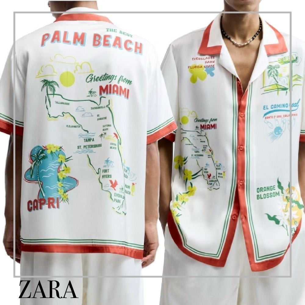 Zara Palm Beach Shirt