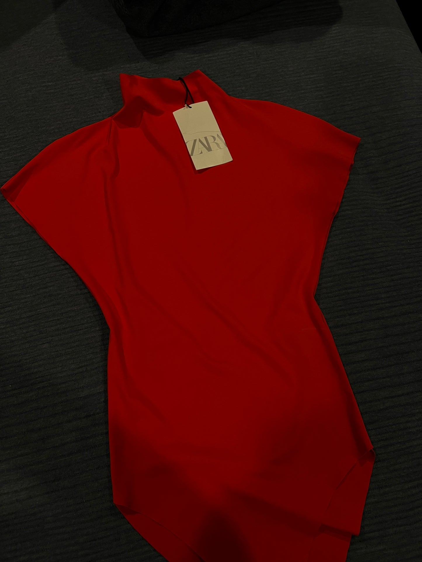 Zara Red Polyamide  Top