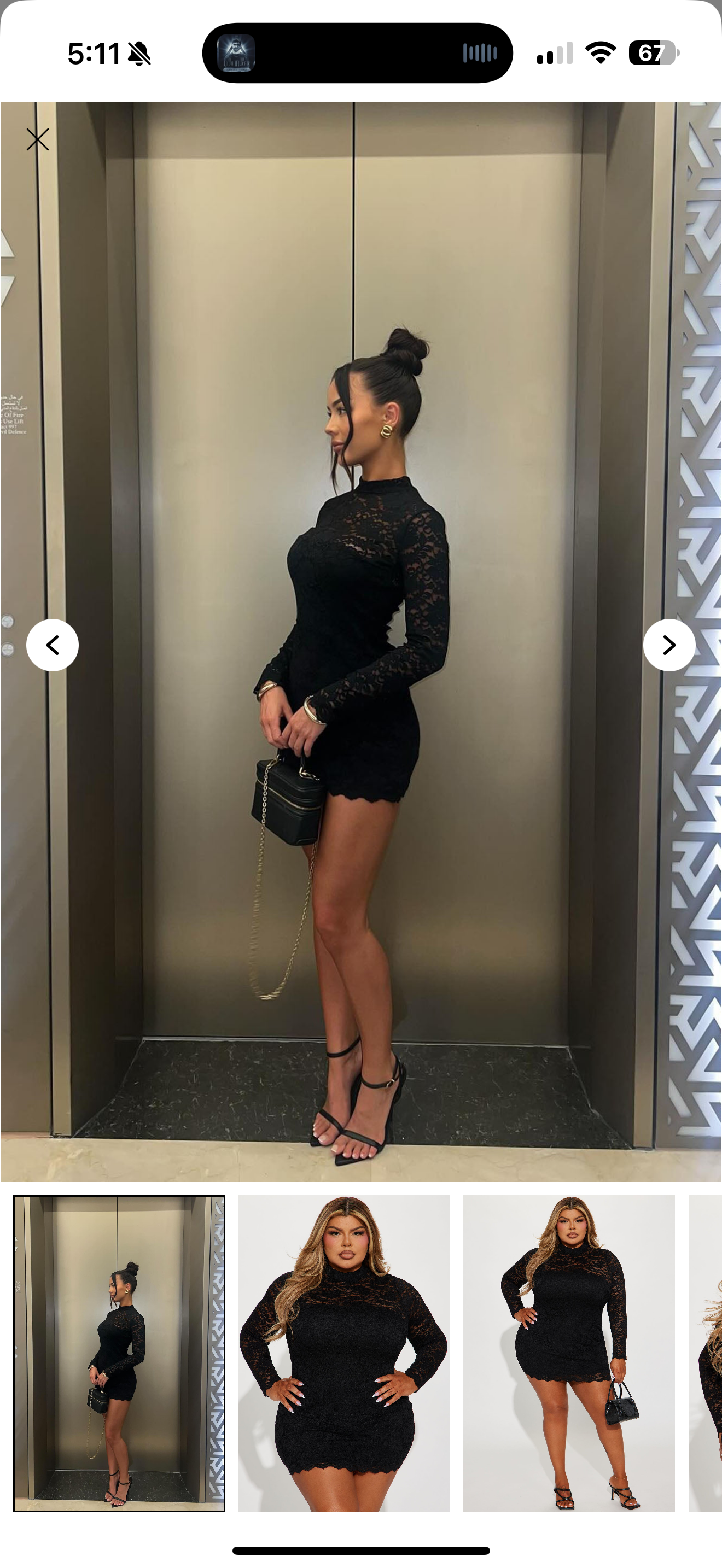Riviera Lace Mini Black Fashion Nova Dress