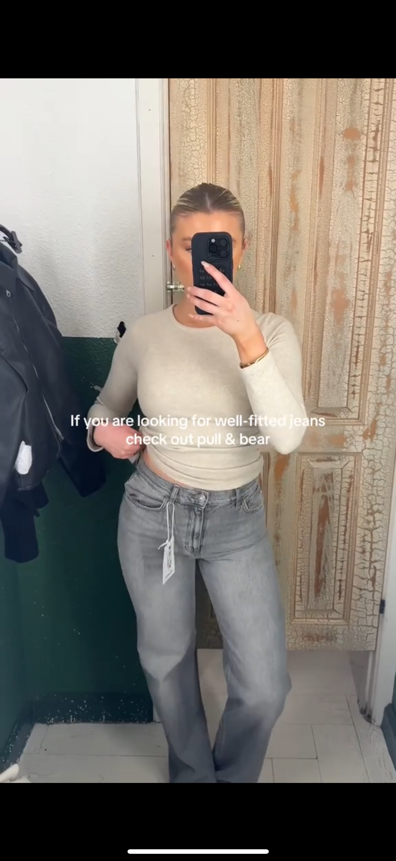 Pull & Bear Straight Leg High Rise