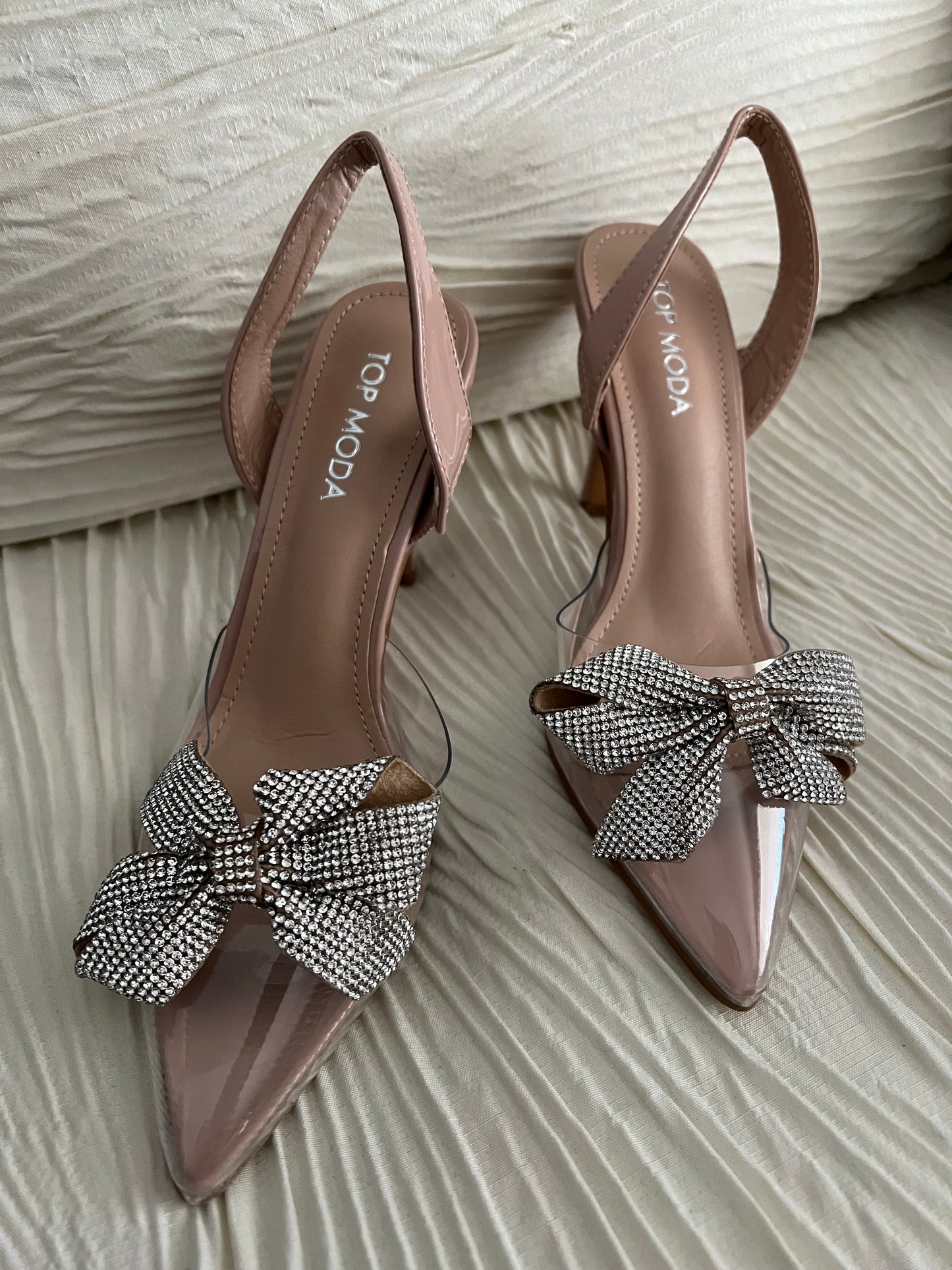 Bow Diamond Heels