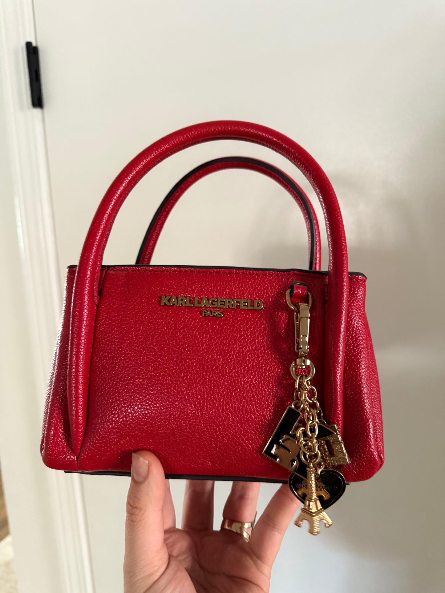 Red Karl Lagerfeld Mini handbag