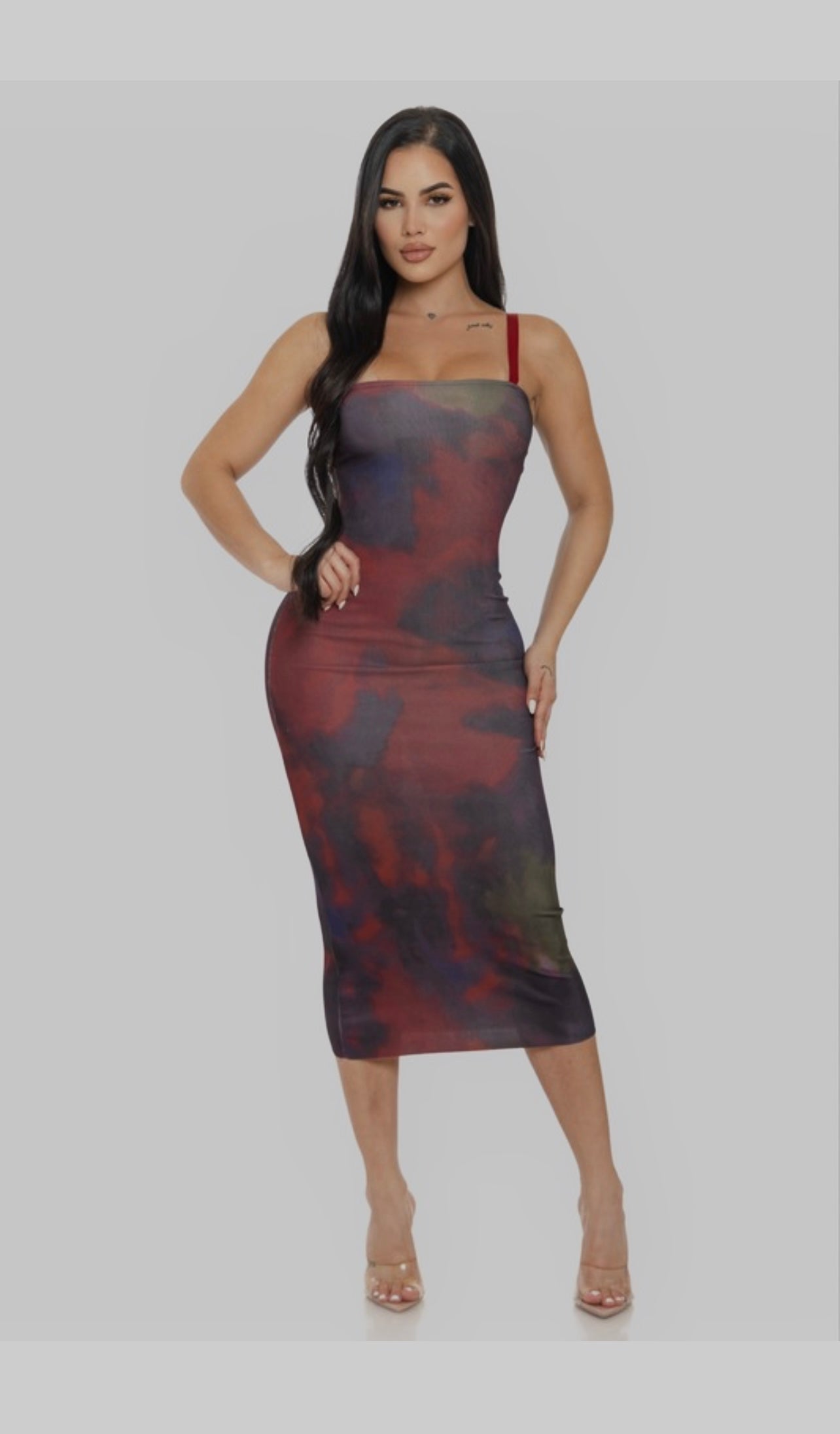 Tie-Dye Midi Dress