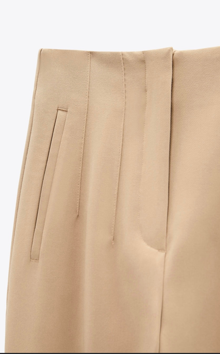 Zara Light Brown Dressing Pants