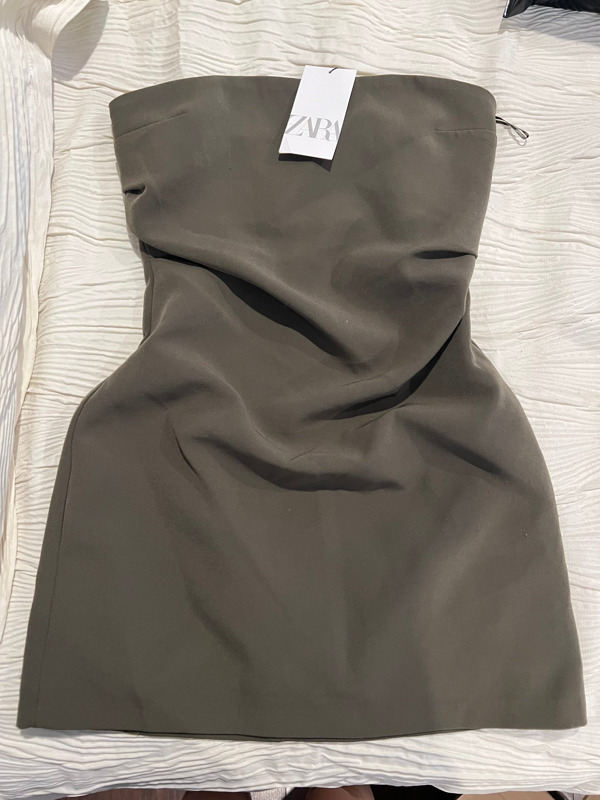 Zara Green Rouched Dress – Chelle's Boutique