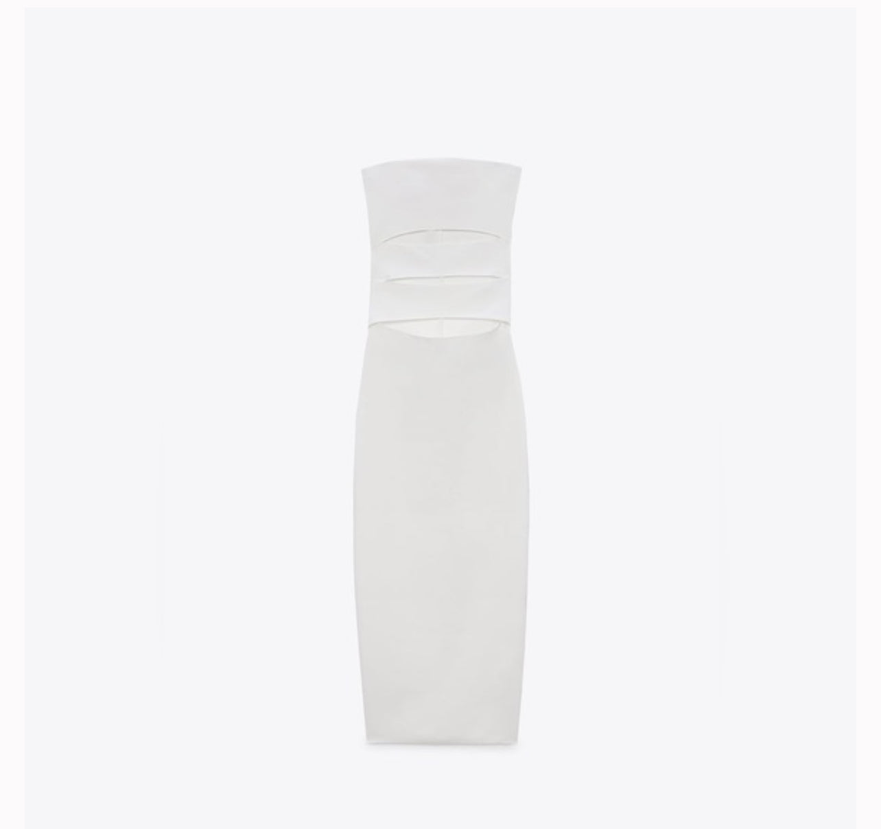 Zara White Cut Out Dress