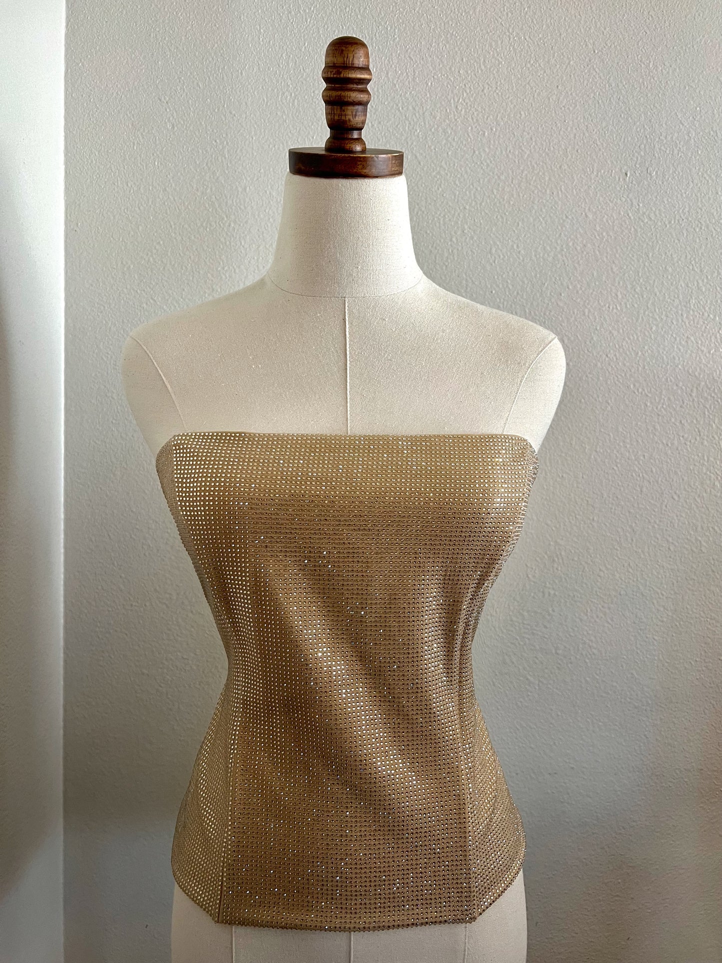 Gold Rhinestone Top