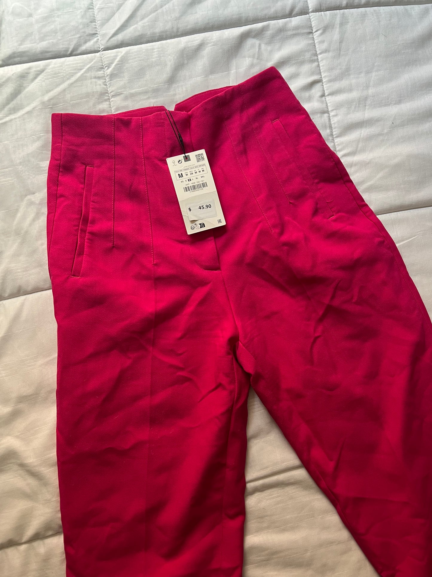 Pink Zara Dressing Pants