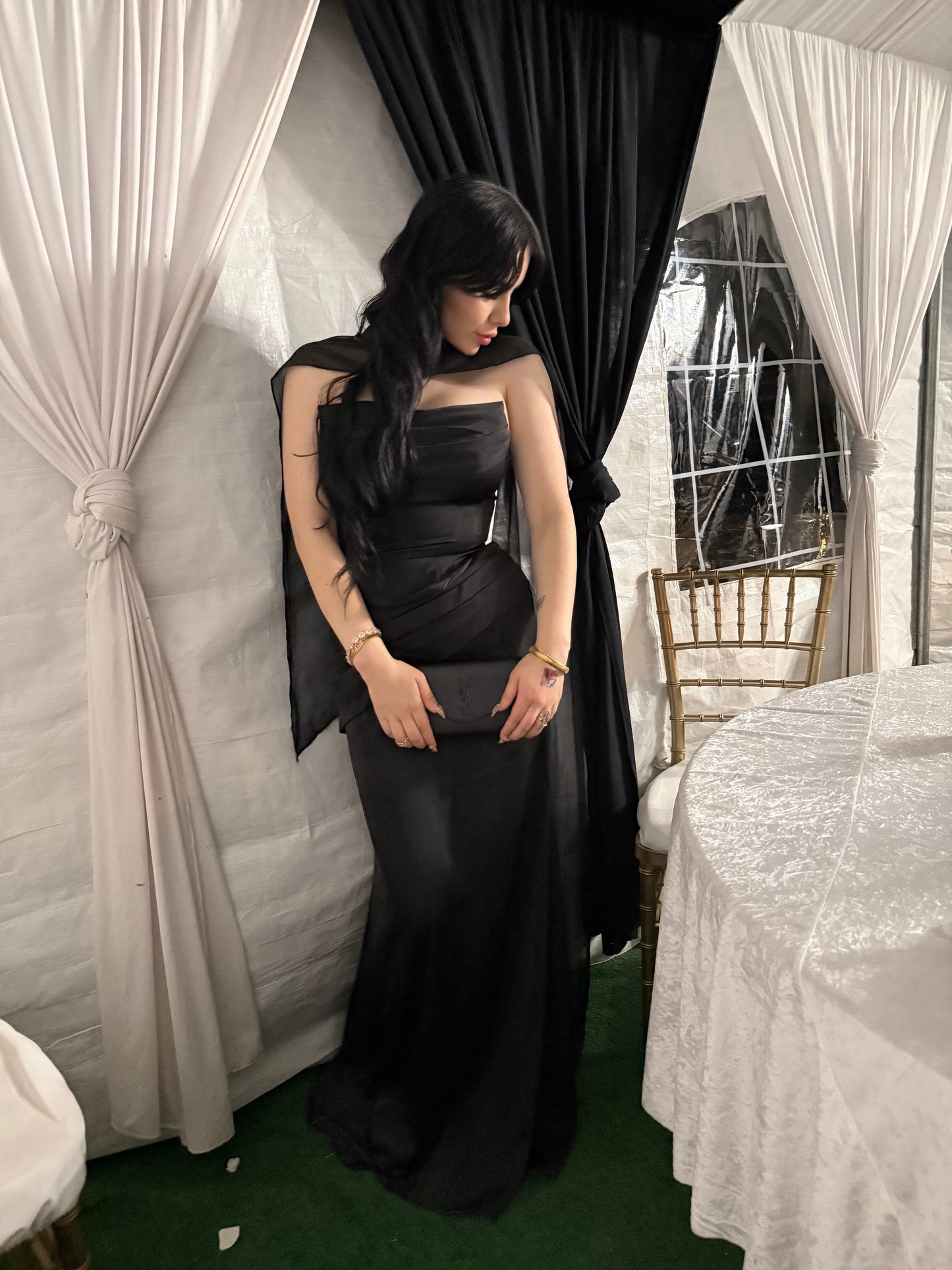 Azazie Black dress