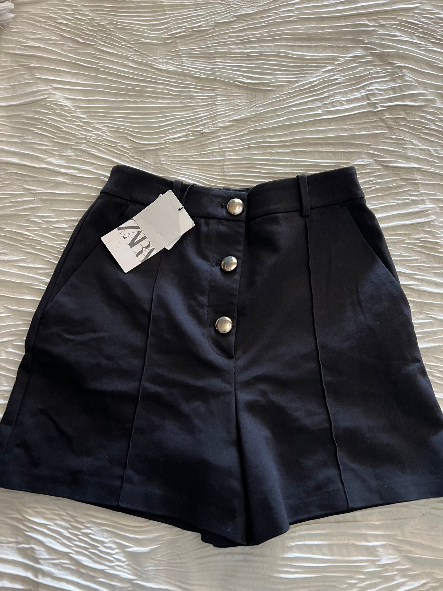 Zara Black High Wasted Shorts