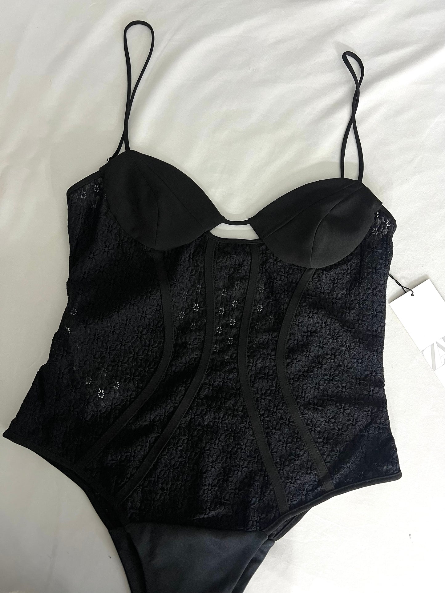 Black Lace Zara Body Suit