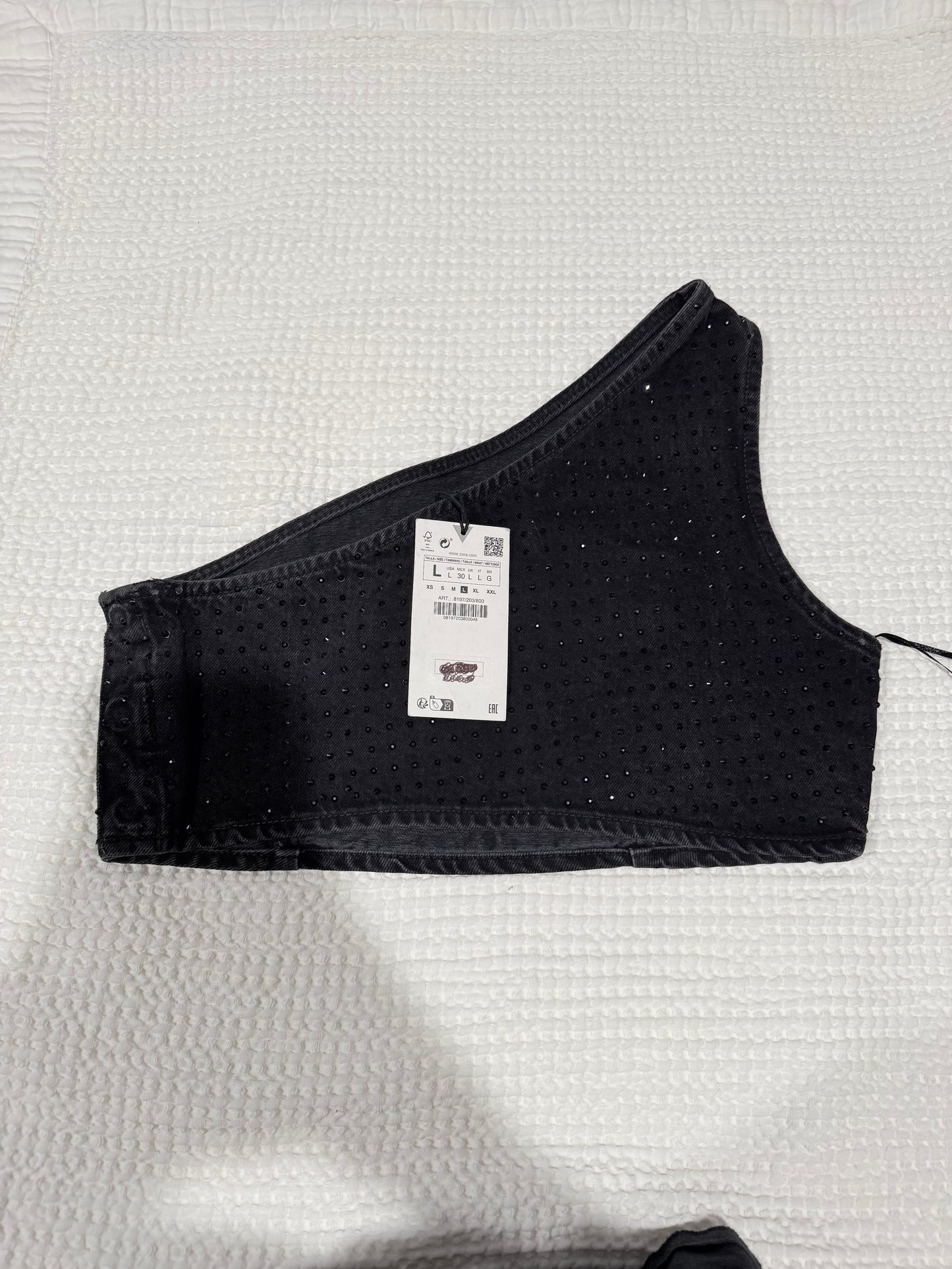 Zara Rhinestone top