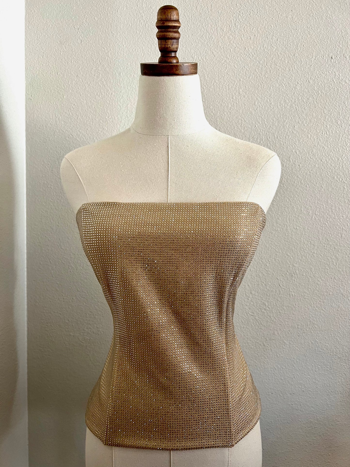 Gold Rhinestone Top