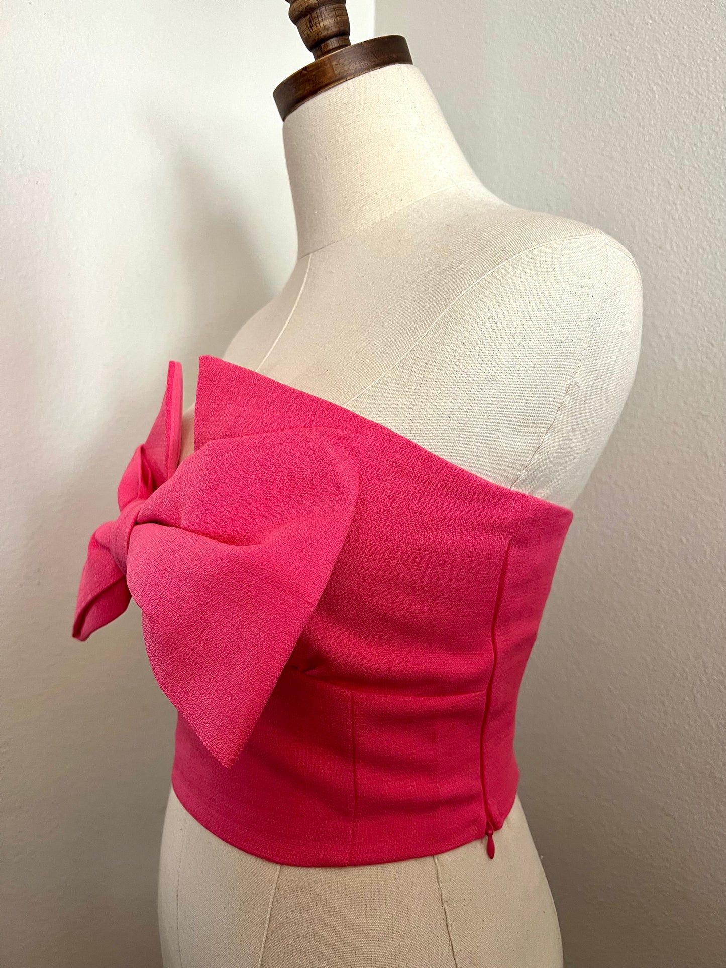 Pink Tube Bow Top