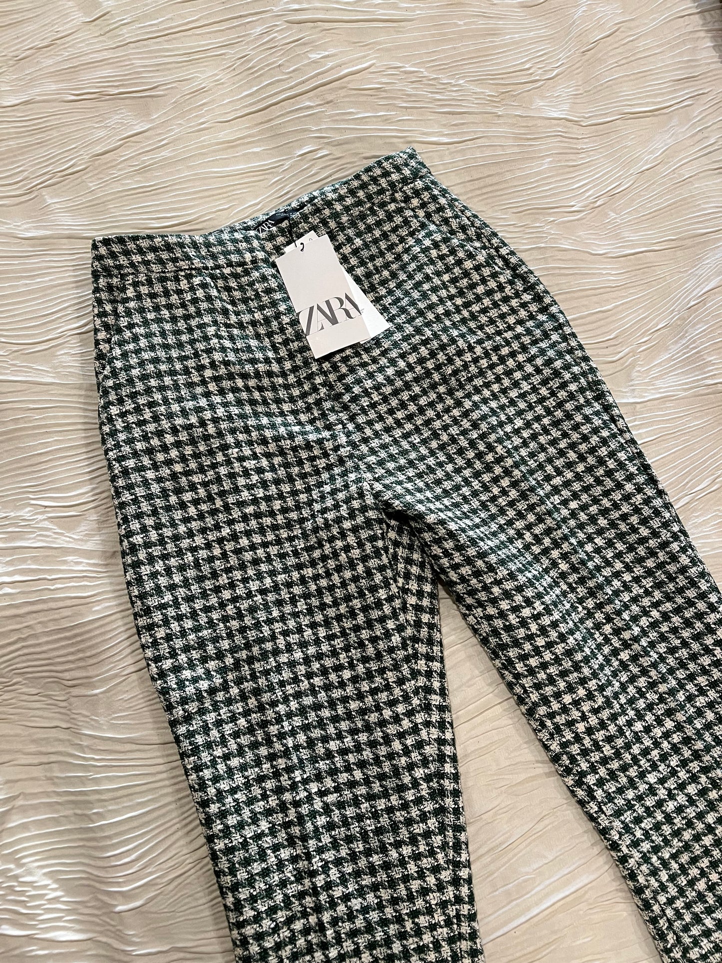 Zara Light Green Knit Dressing Pants