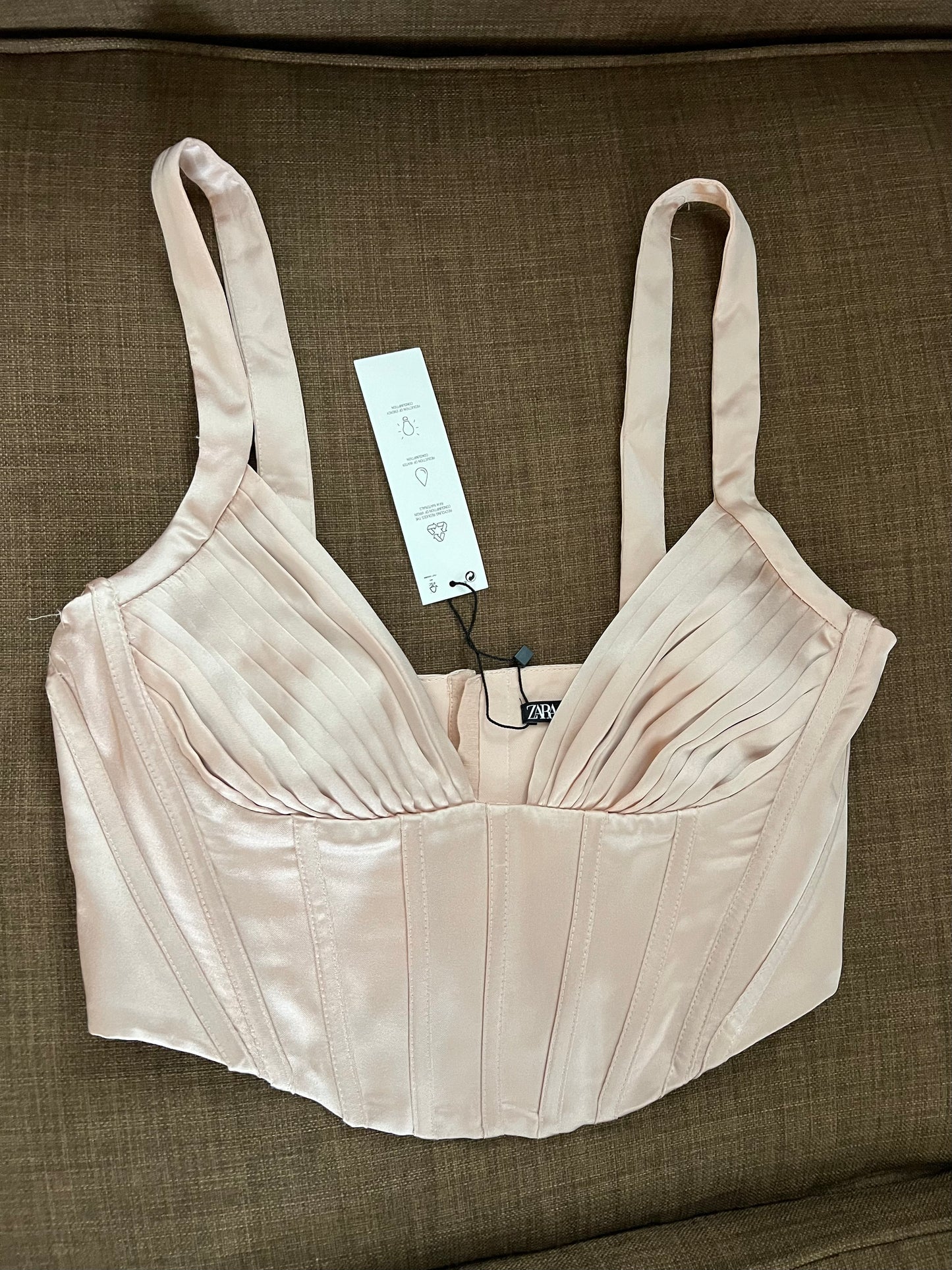 Zara Satin Corset Top