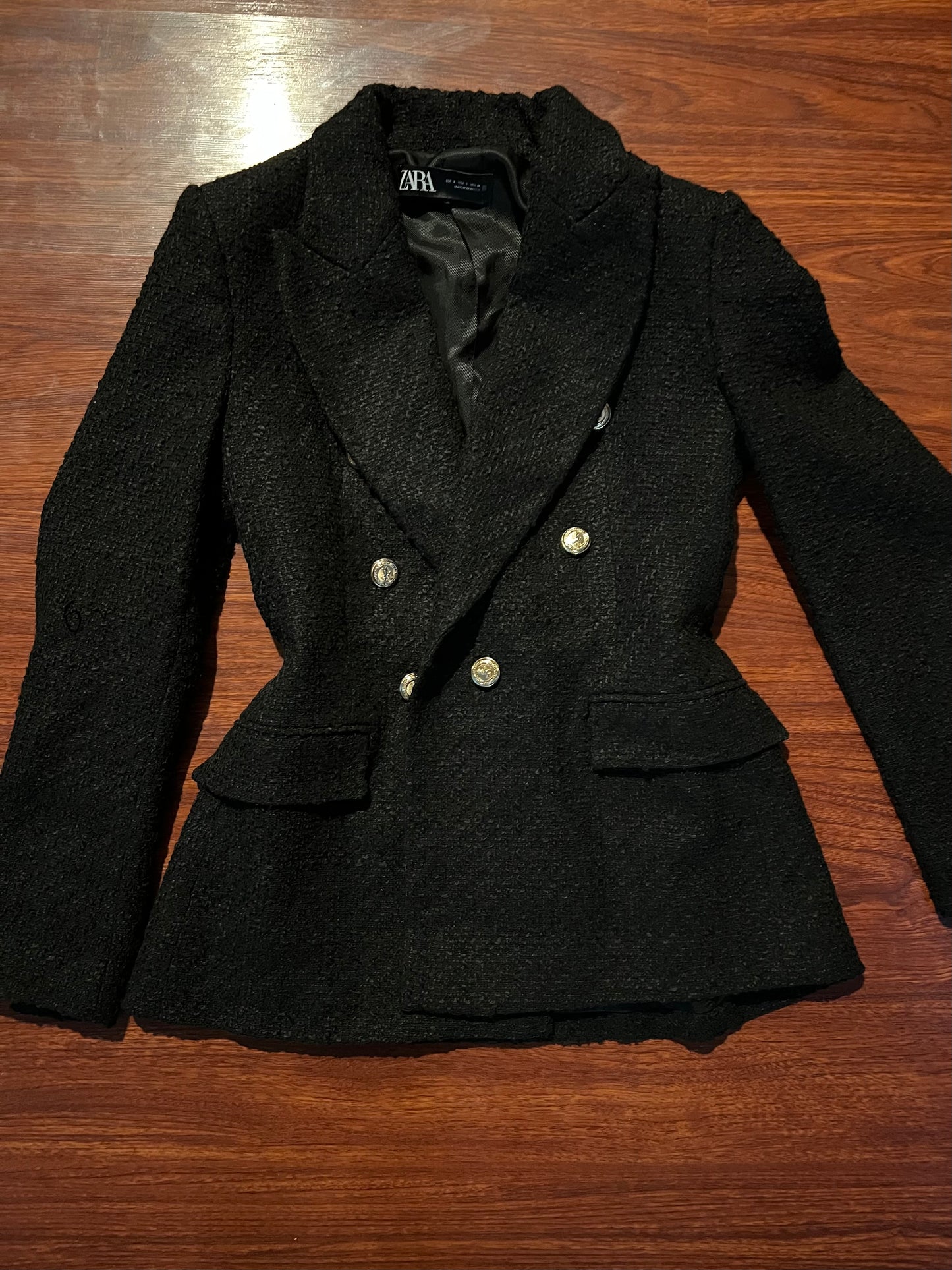 Zara Black Knit Blazer