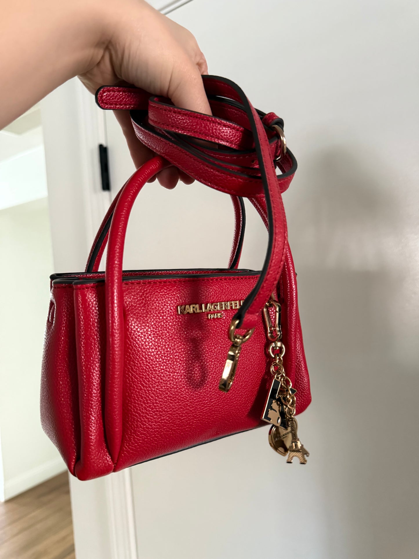 Red Karl Lagerfeld Mini handbag