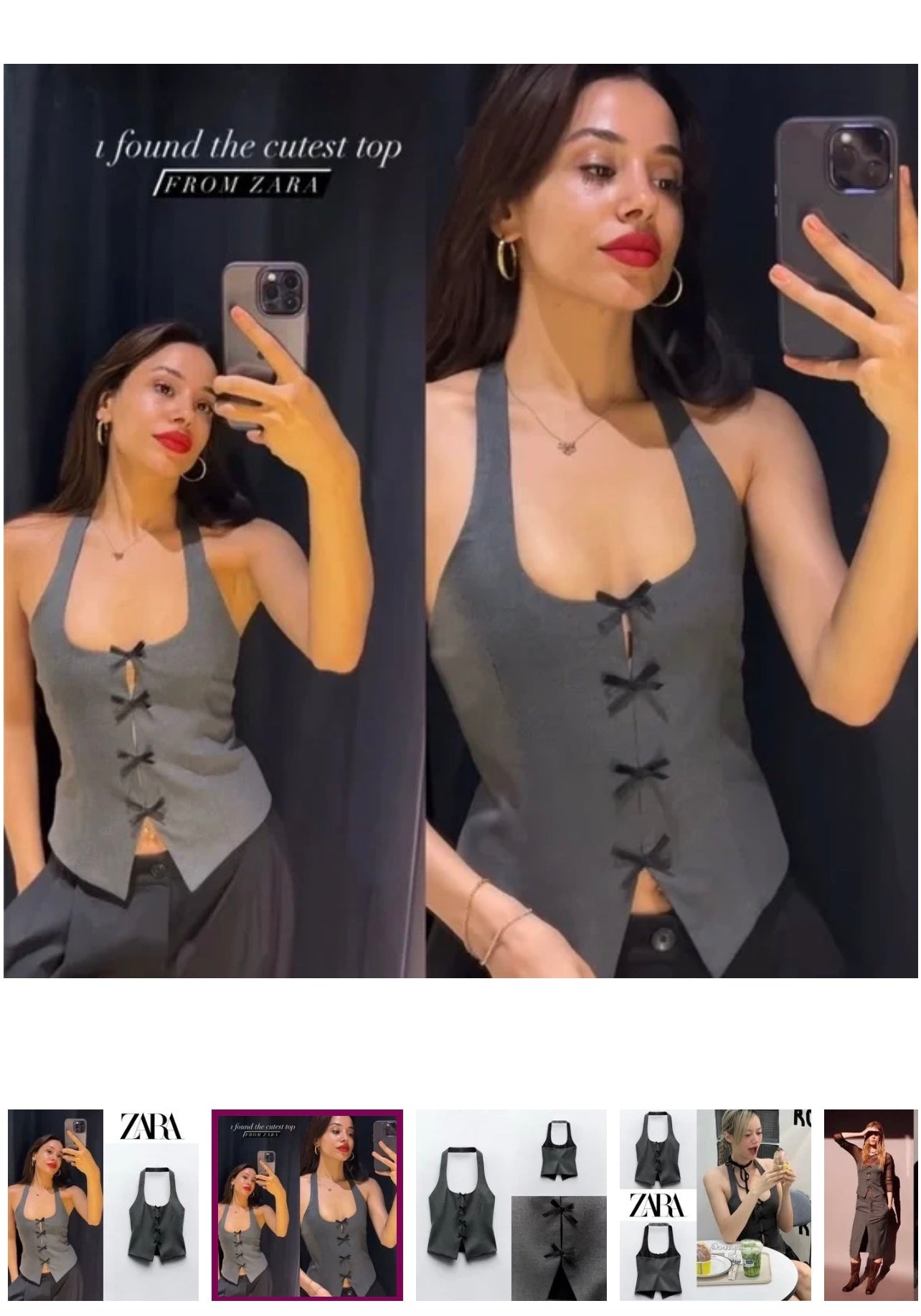 Zara Bow Halter Top – Chelle's Boutique