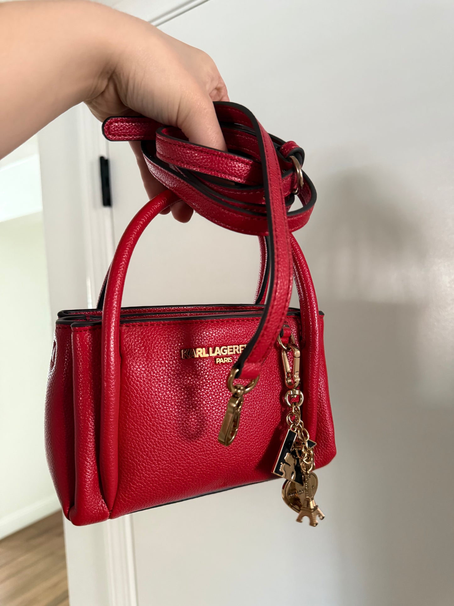 Red Karl Lagerfeld Mini handbag