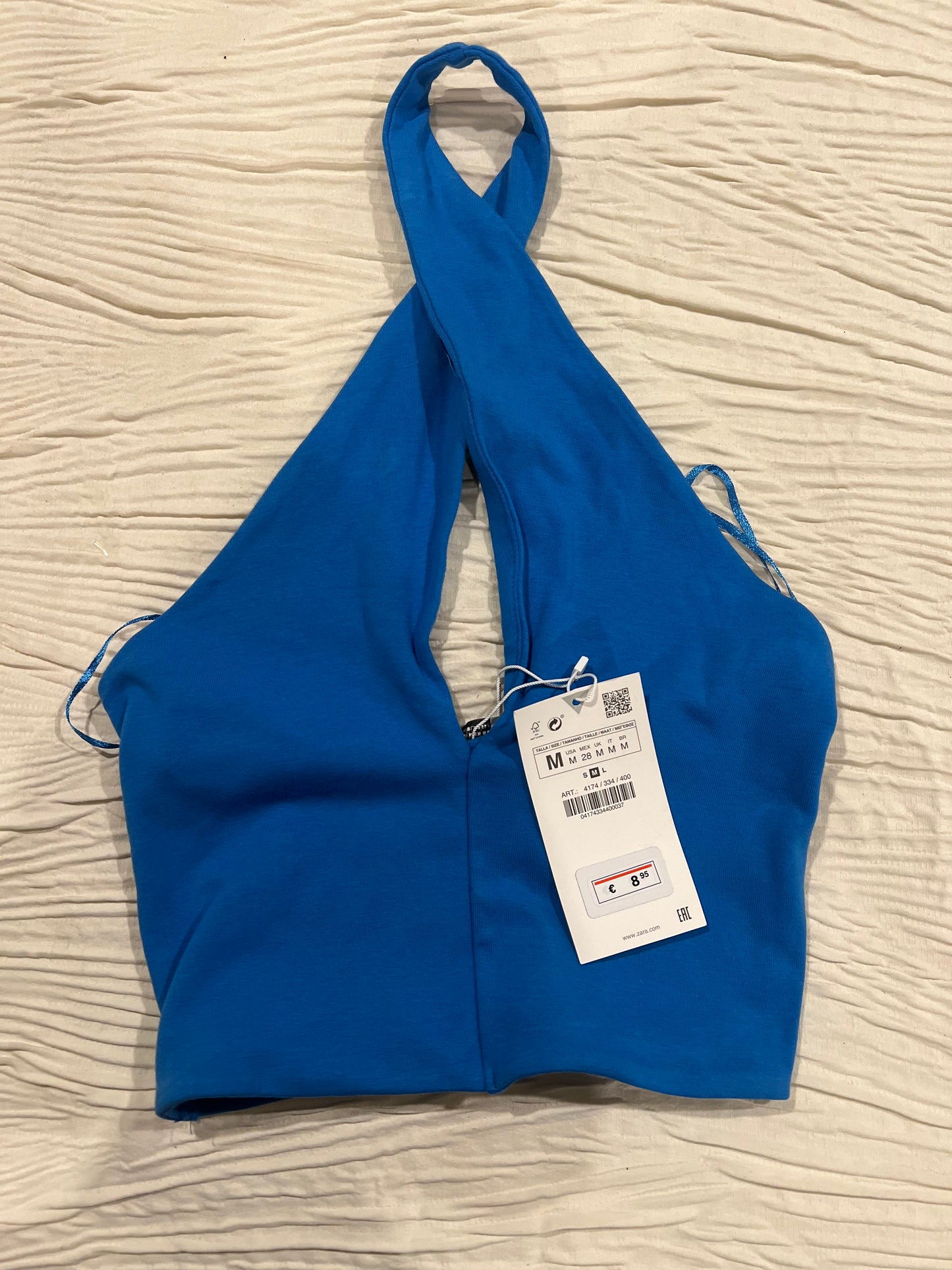 Zara Blue Halter Top