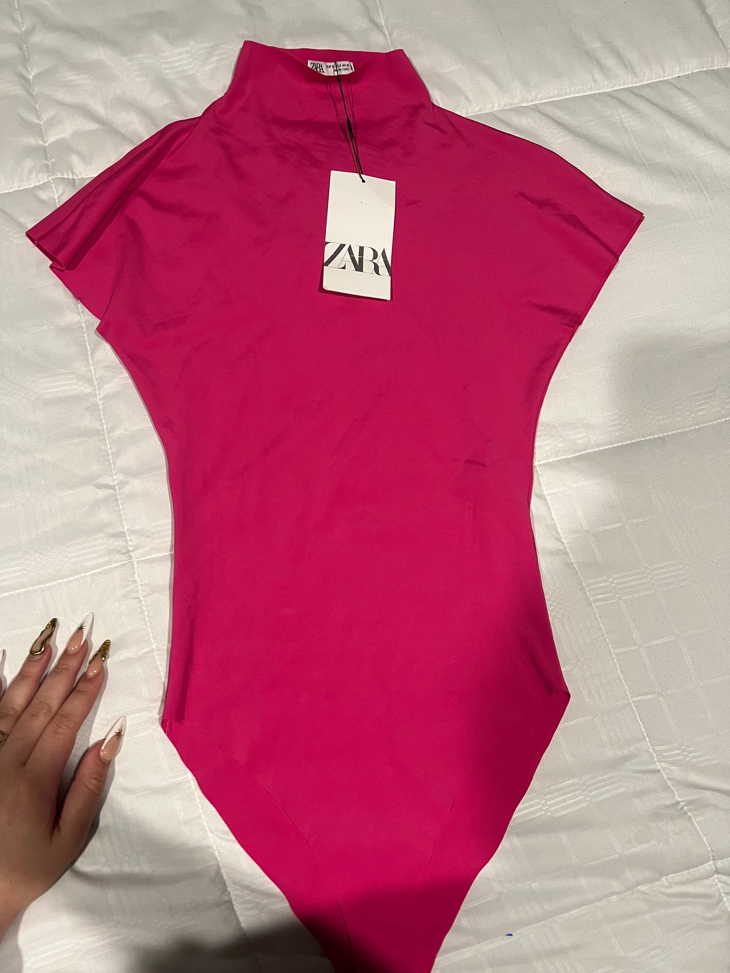 Zara Pink Polyamide Top