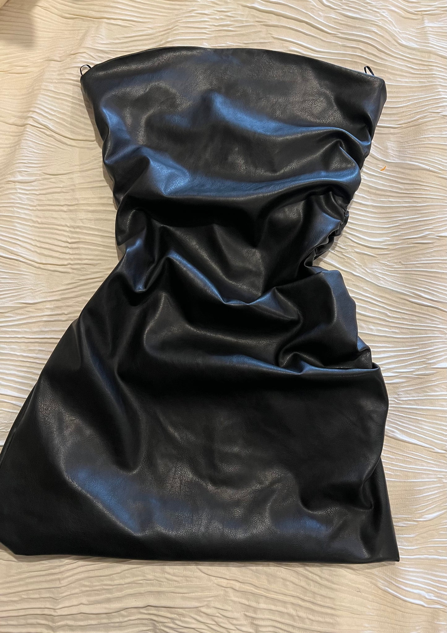 Zara Black Leather Dress