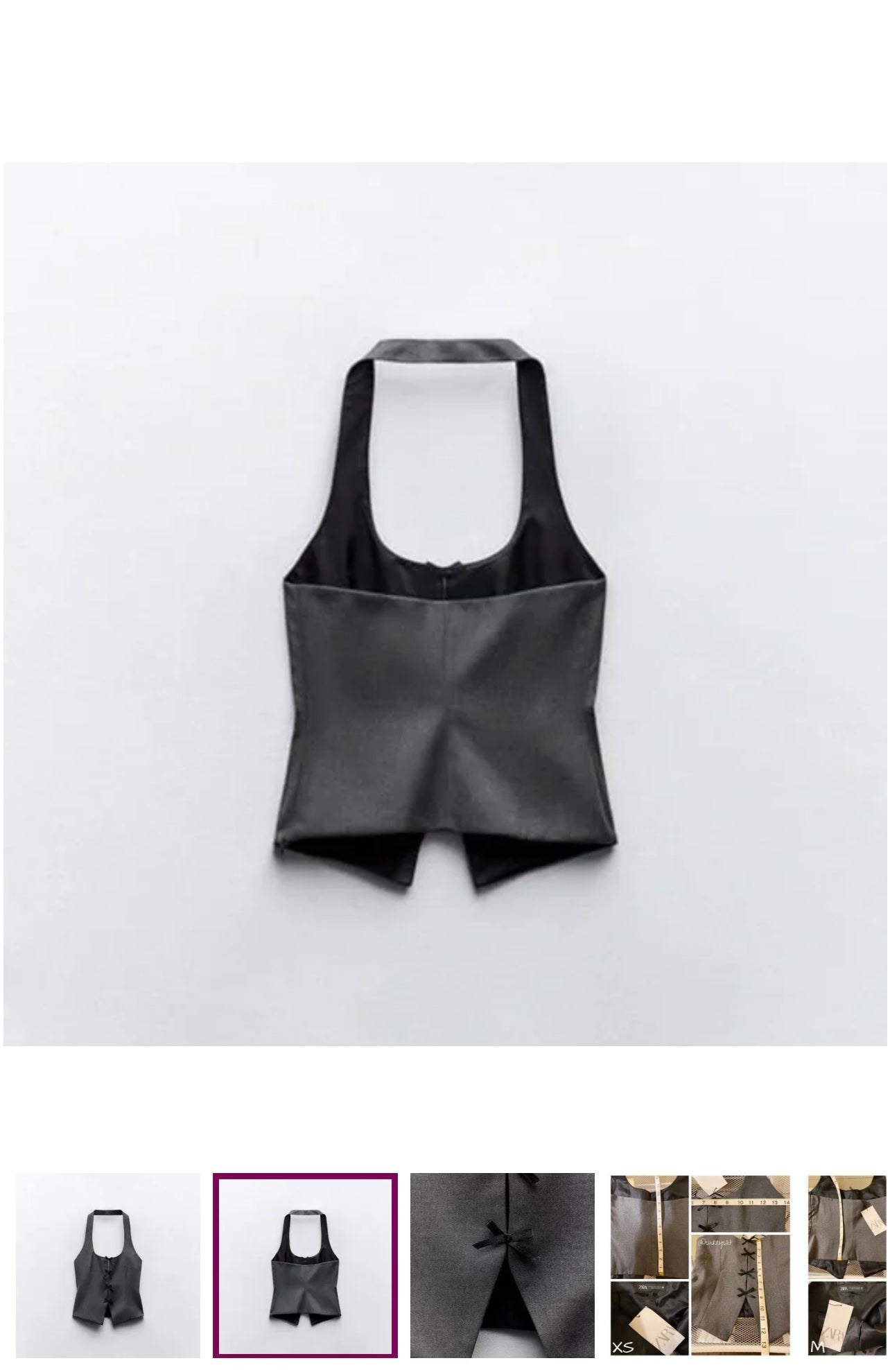 Zara Bow Halter Top