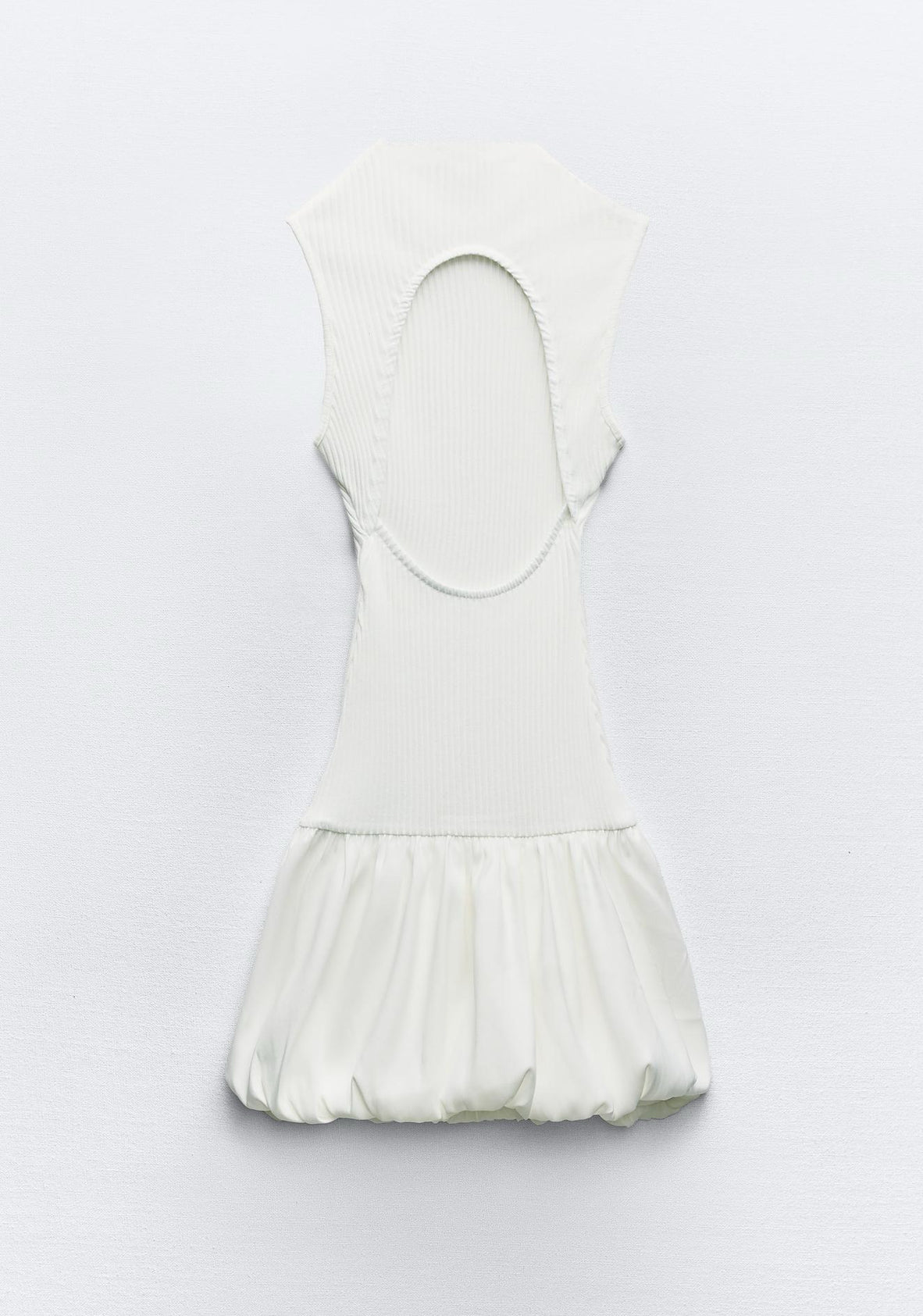 Zara White Balloon Dress