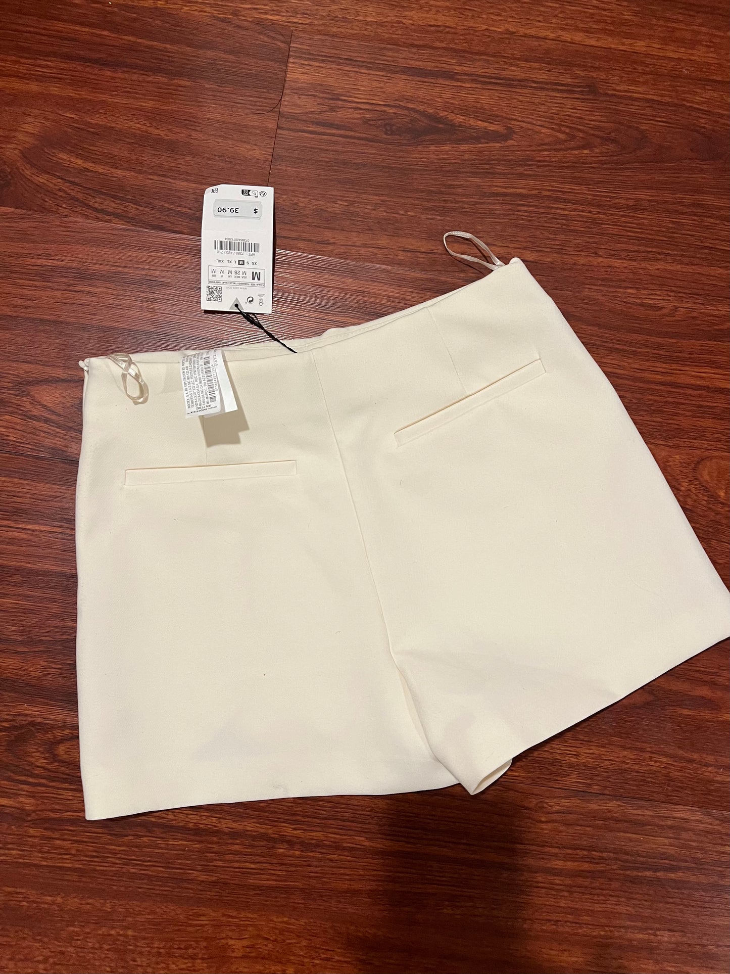 Zara White Skort