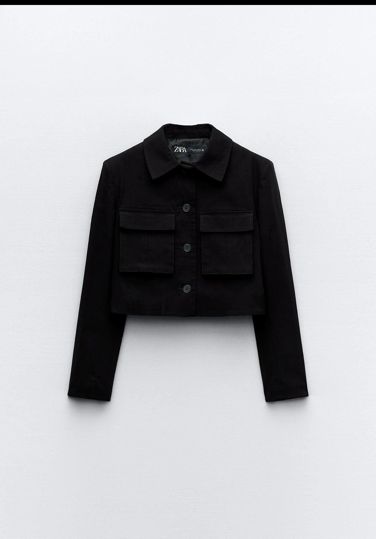 Zara Black Cropped Jacket