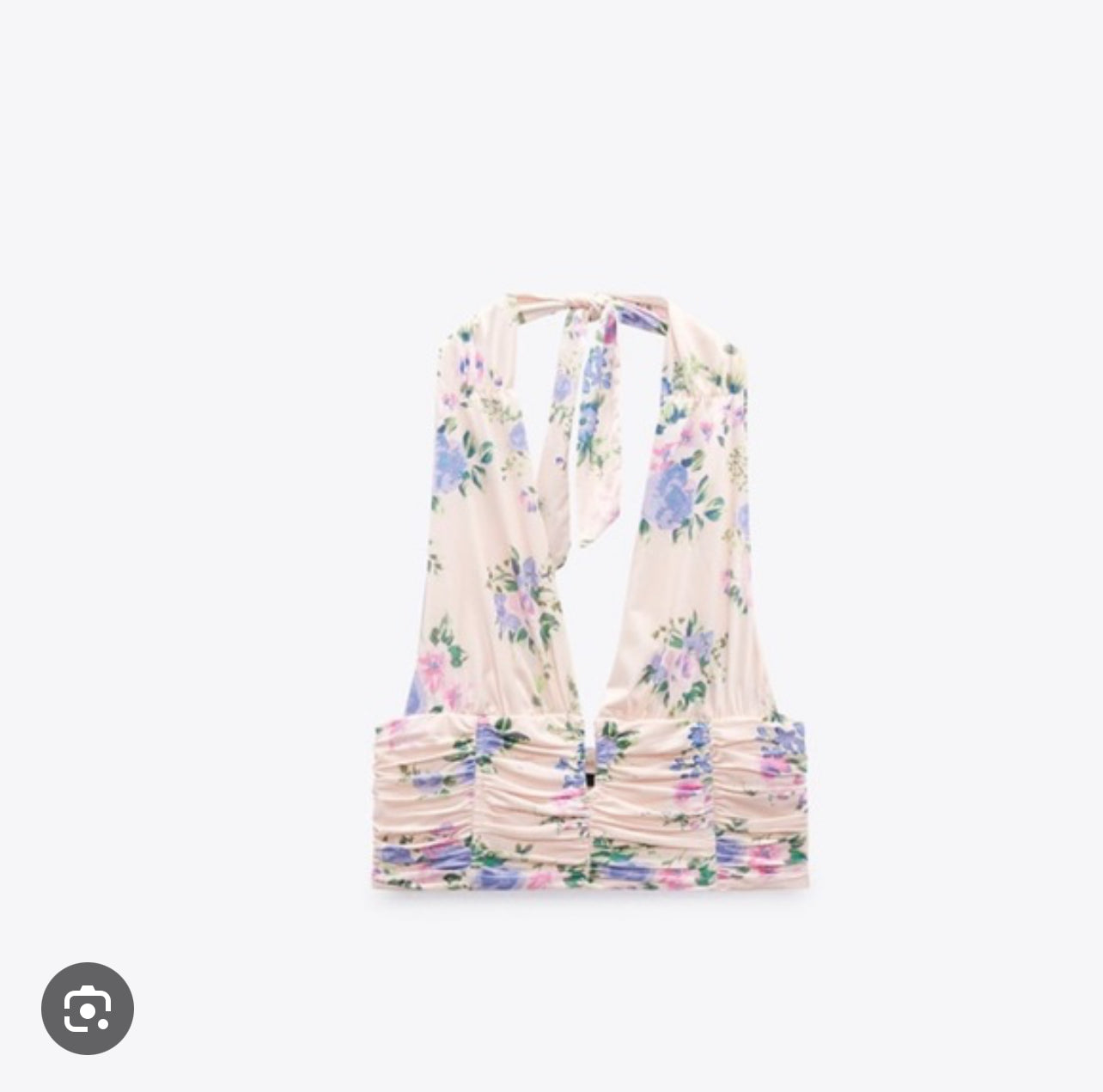 Pink Floral Zara Halter Top