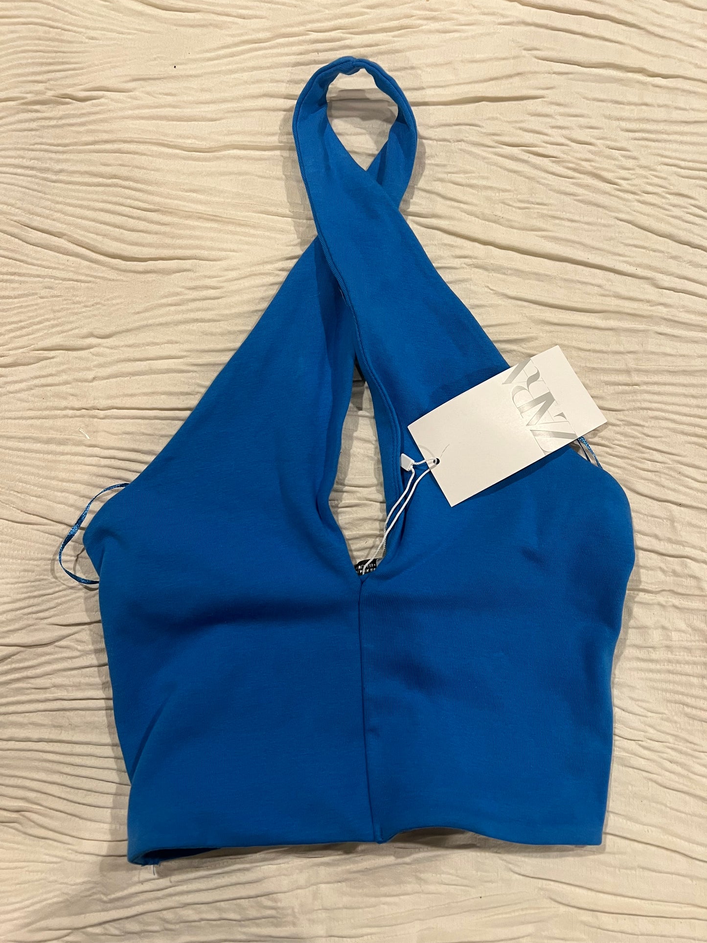 Zara Blue Halter Top