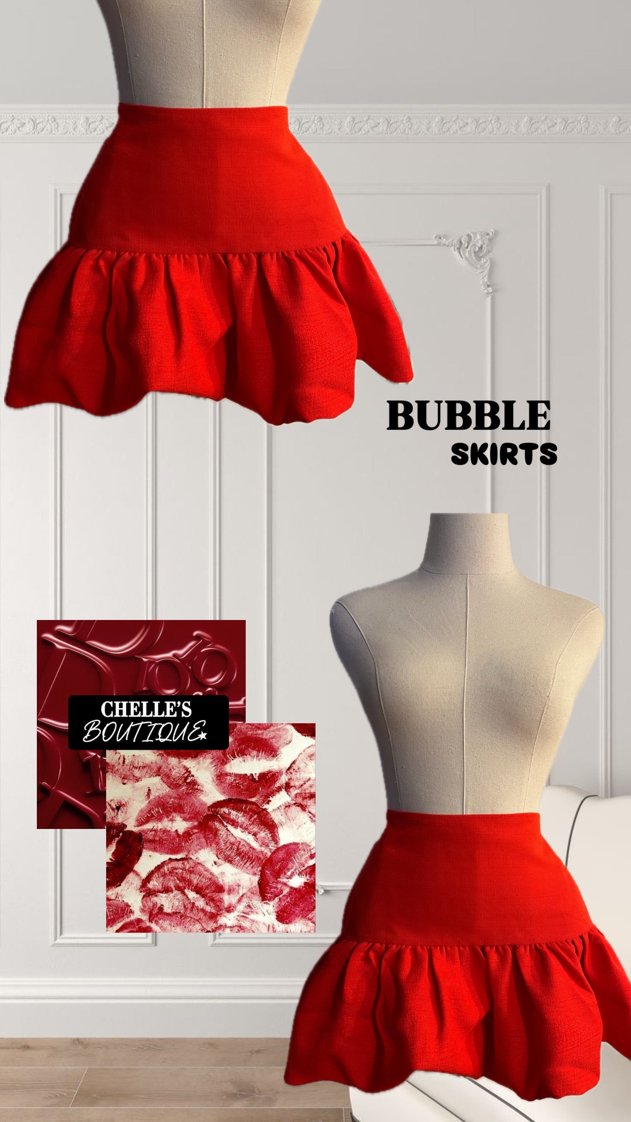 Cherry Bubble Skirt