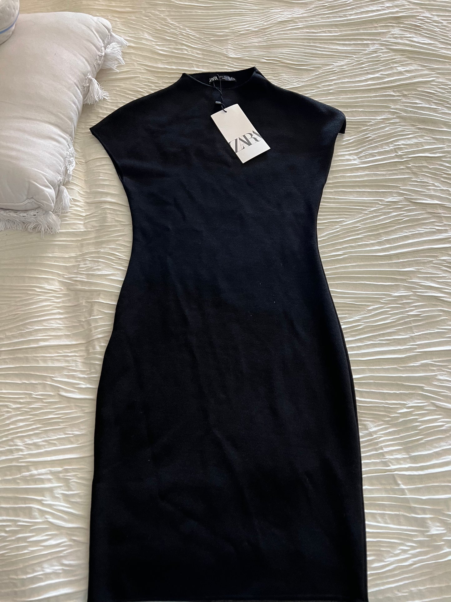 Zara Black Knit Body Dress