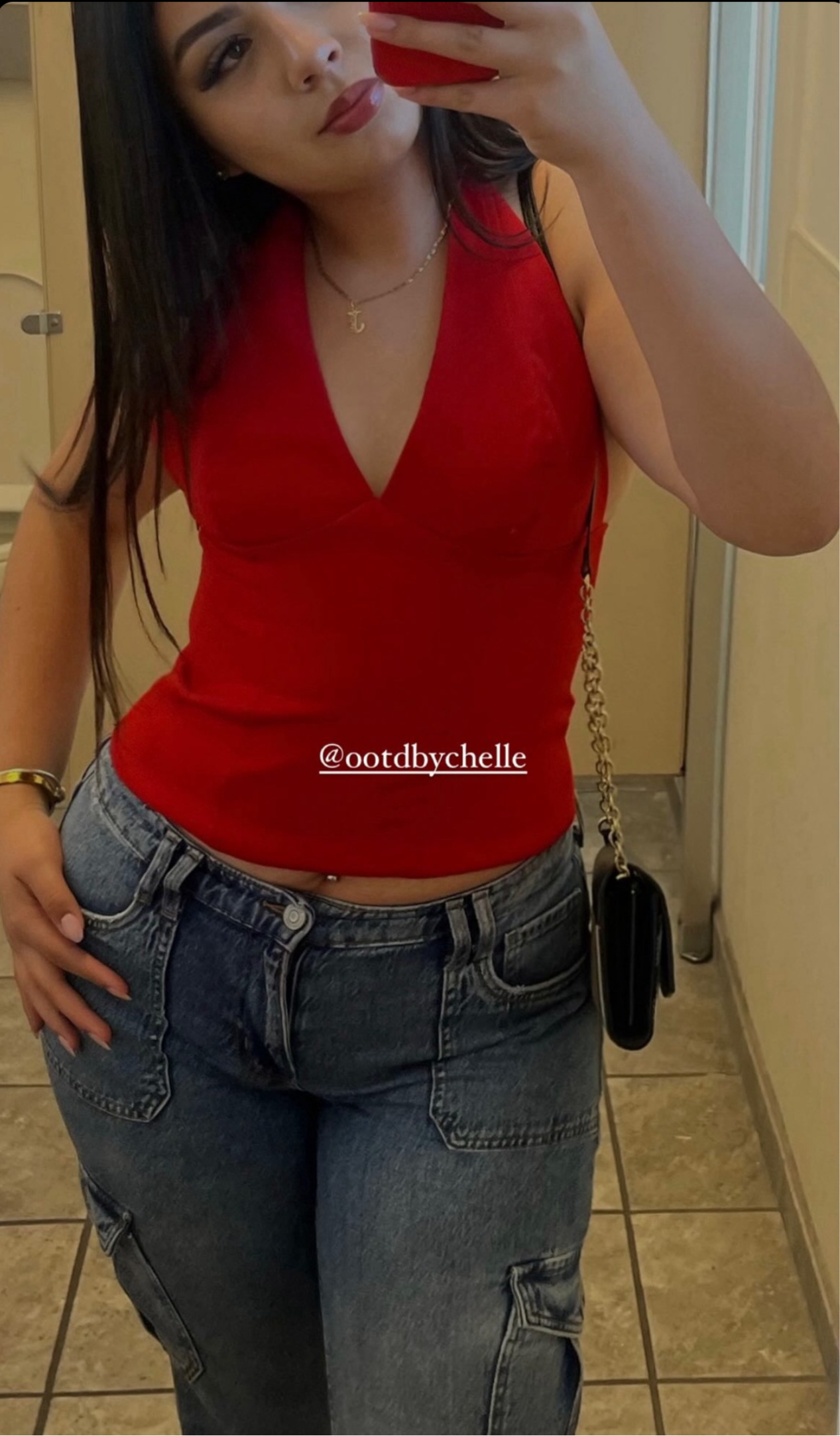 Red Cherry Halter Top