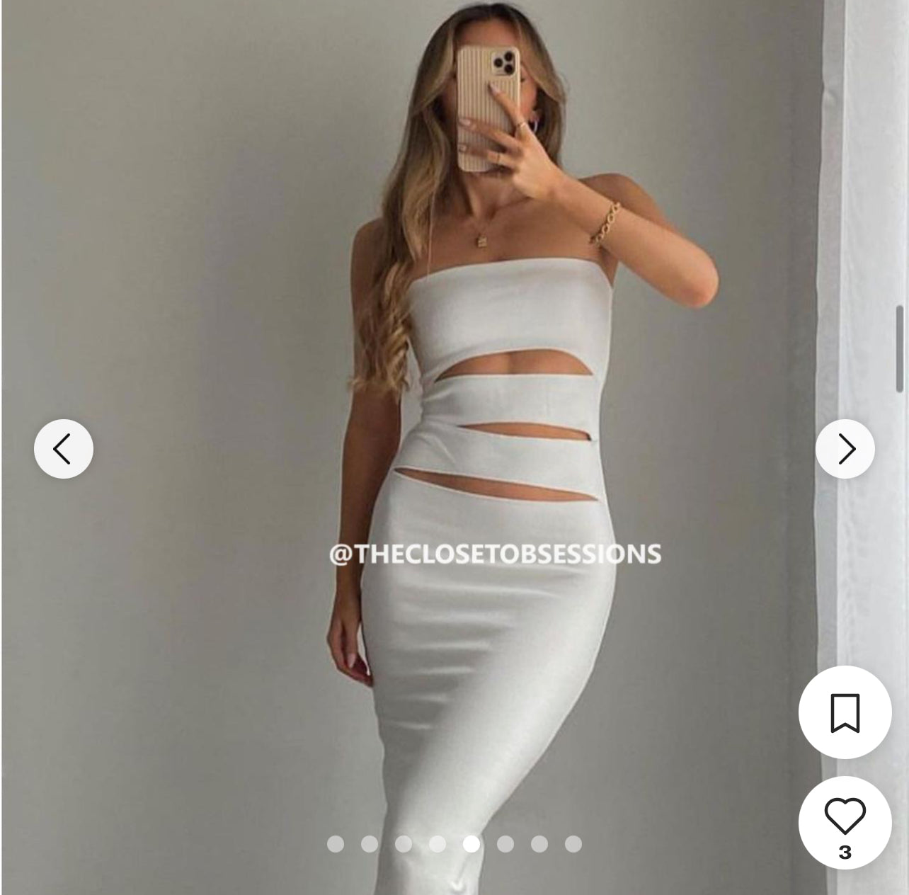 Zara White Cut Out Dress