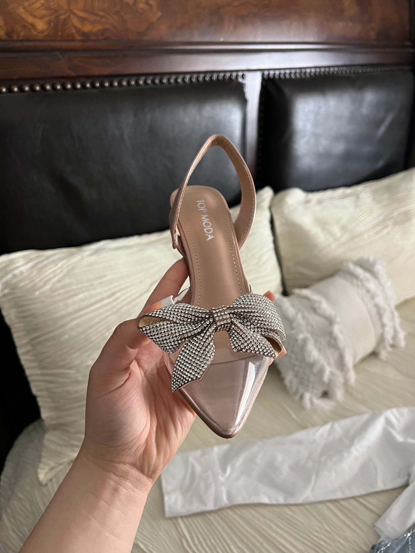 Bow Diamond Heels