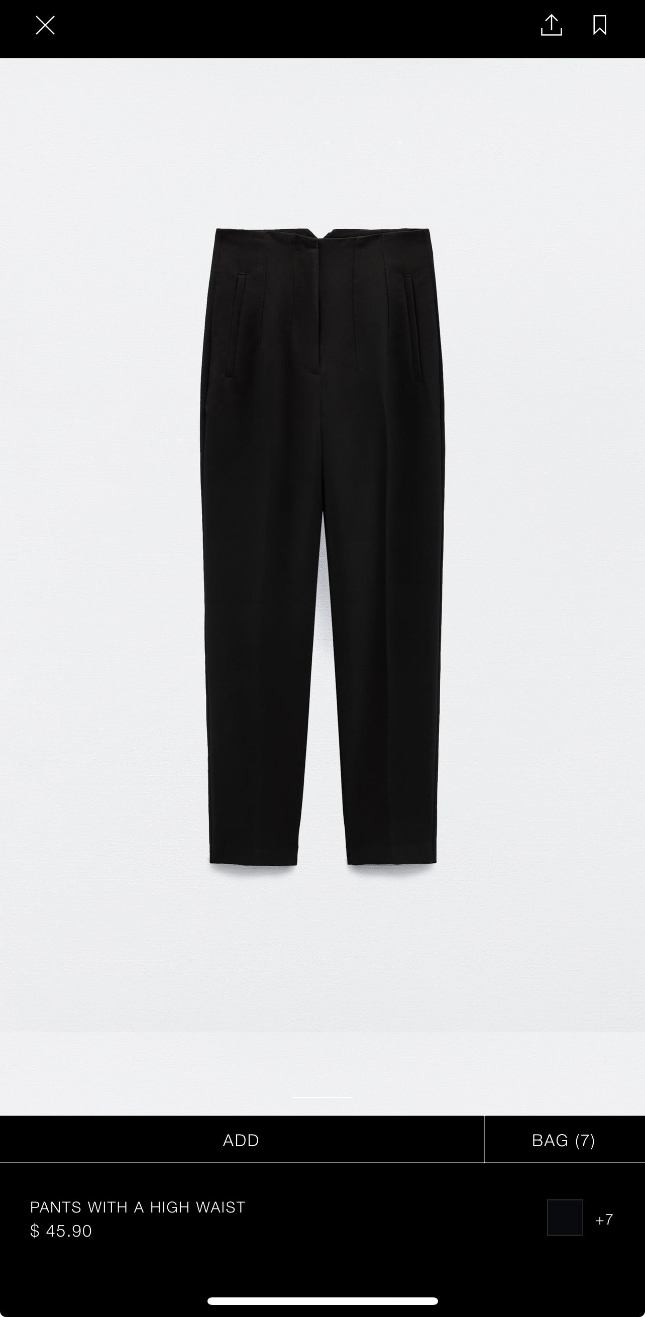 Zara Black Dressing Pants