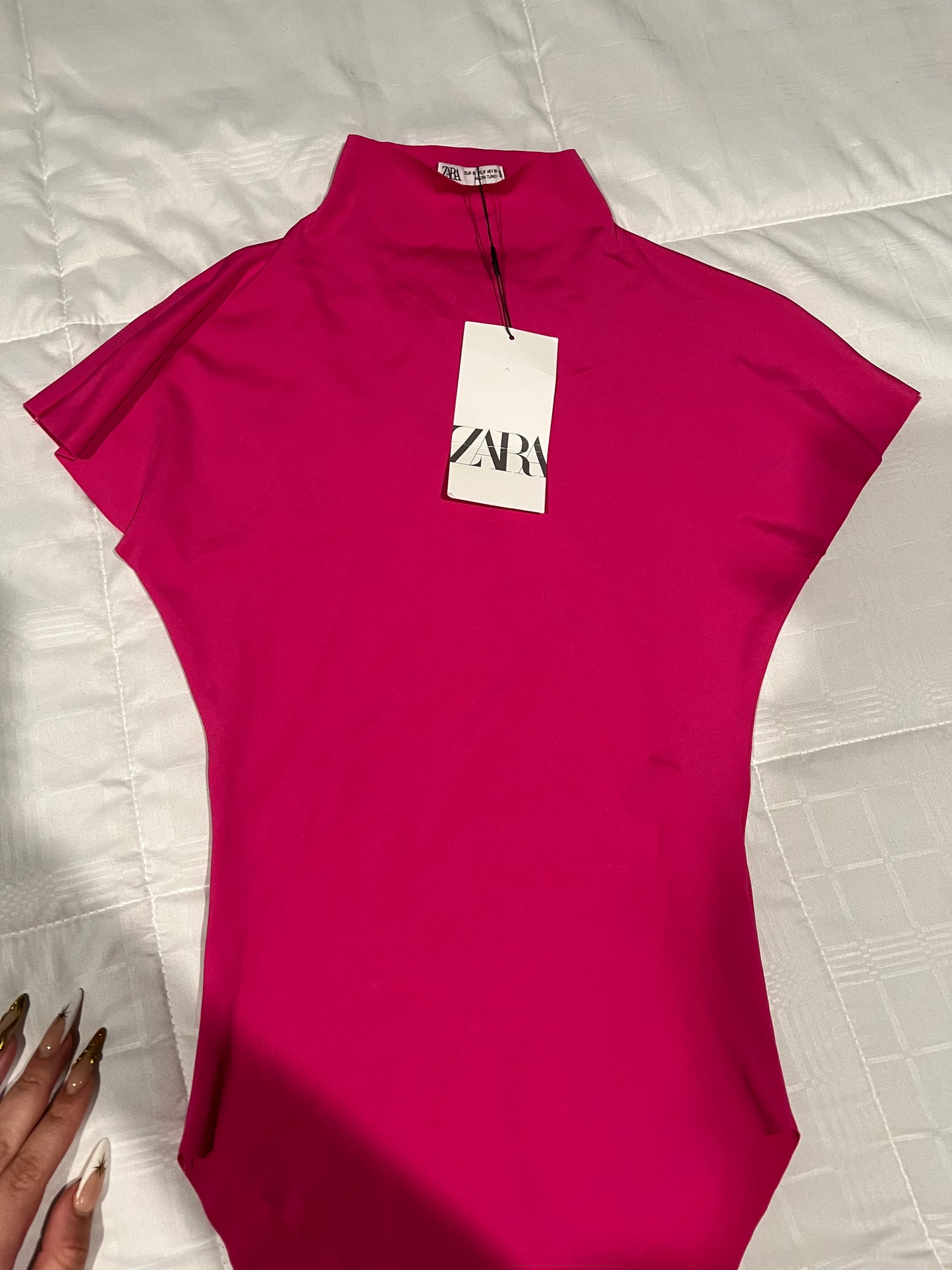 Zara Pink Polyamide Top