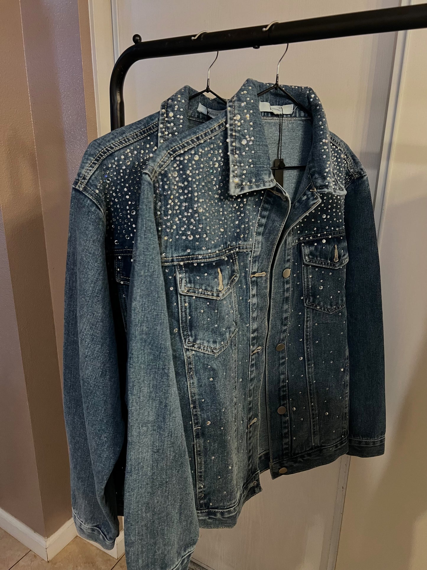 Rhinestone Denim Jacket