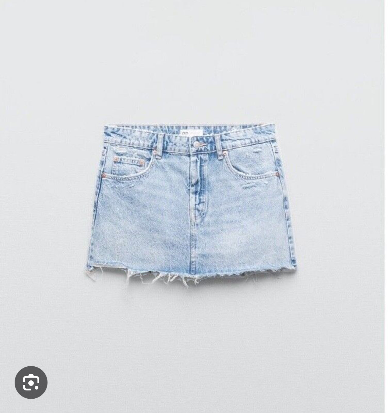 Denim Distressed Zara Skirt