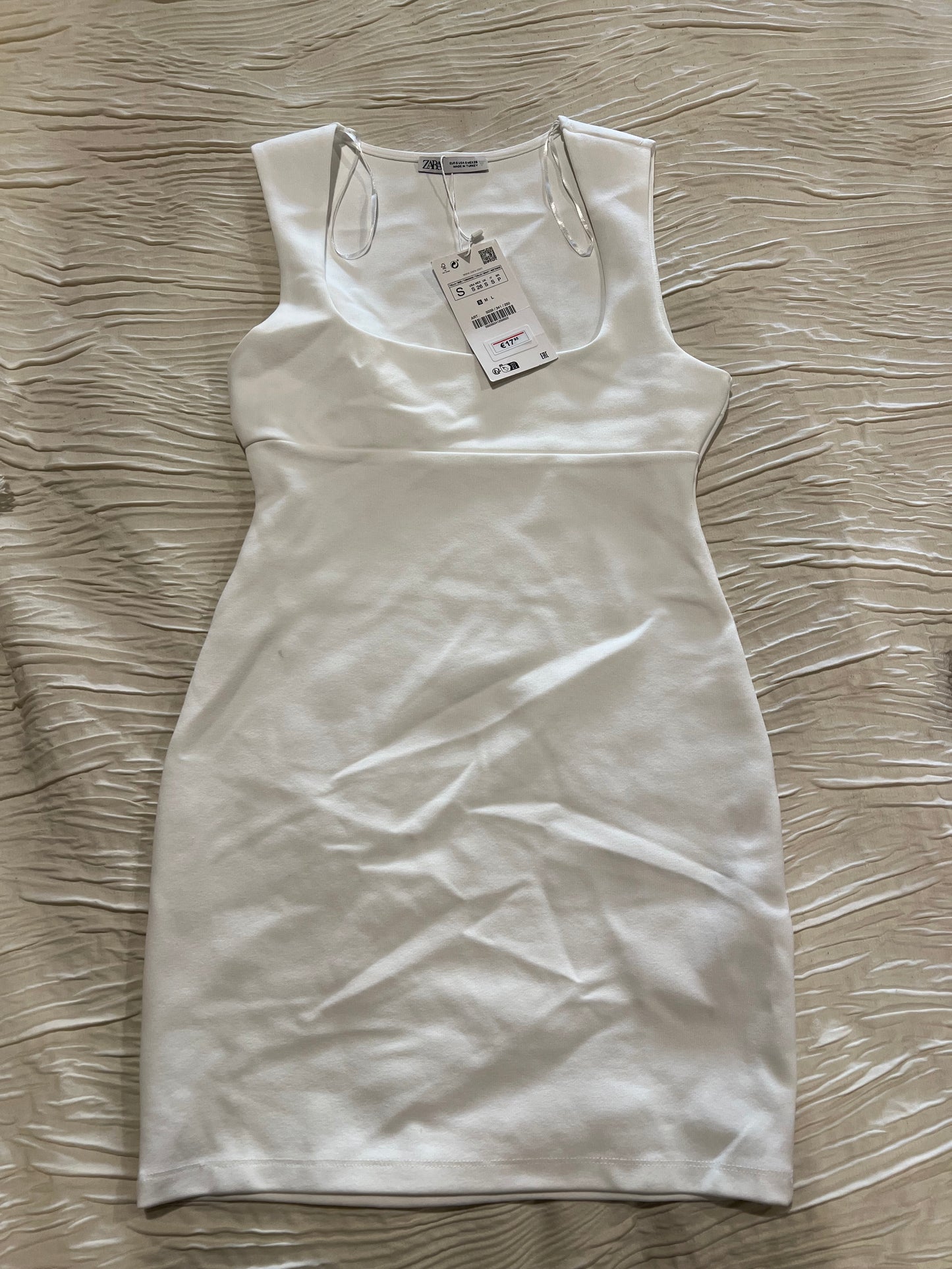 Zara White Square Dress