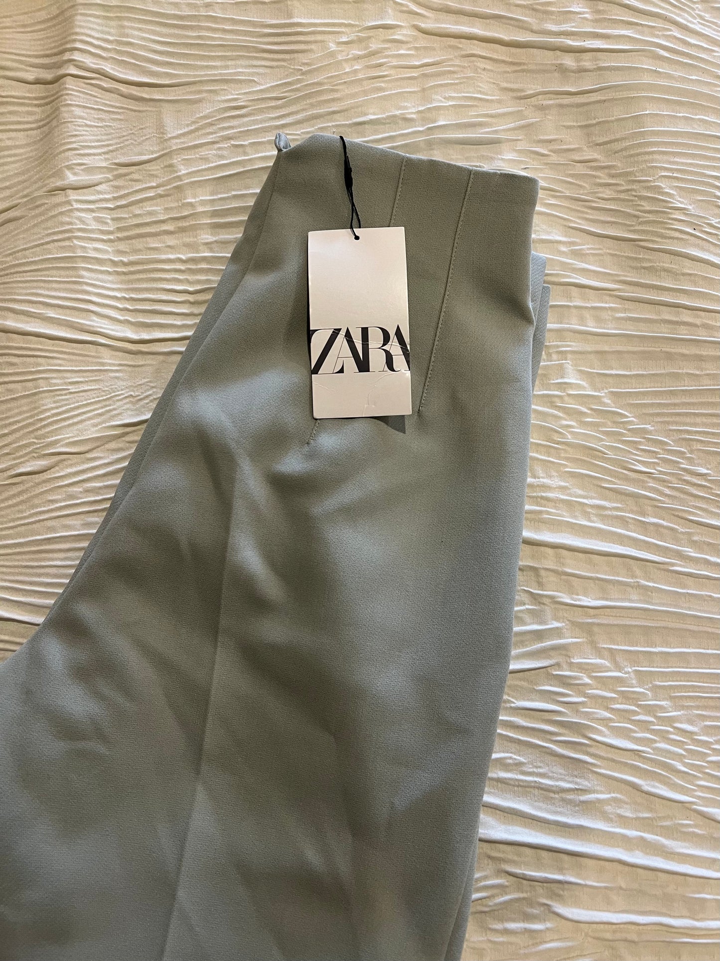 Zara Olive Light Green Dressing Pants