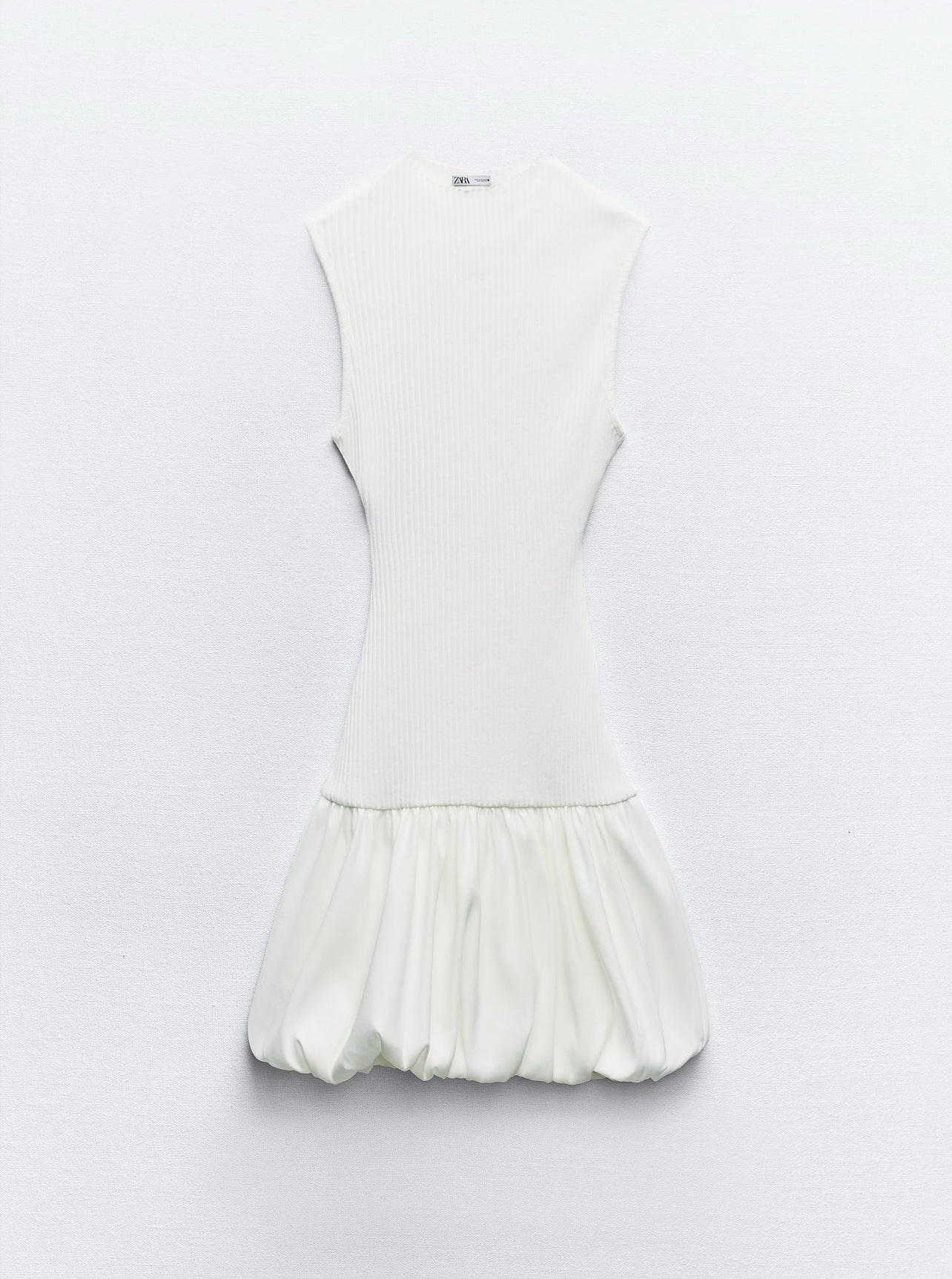 Zara White Balloon Dress