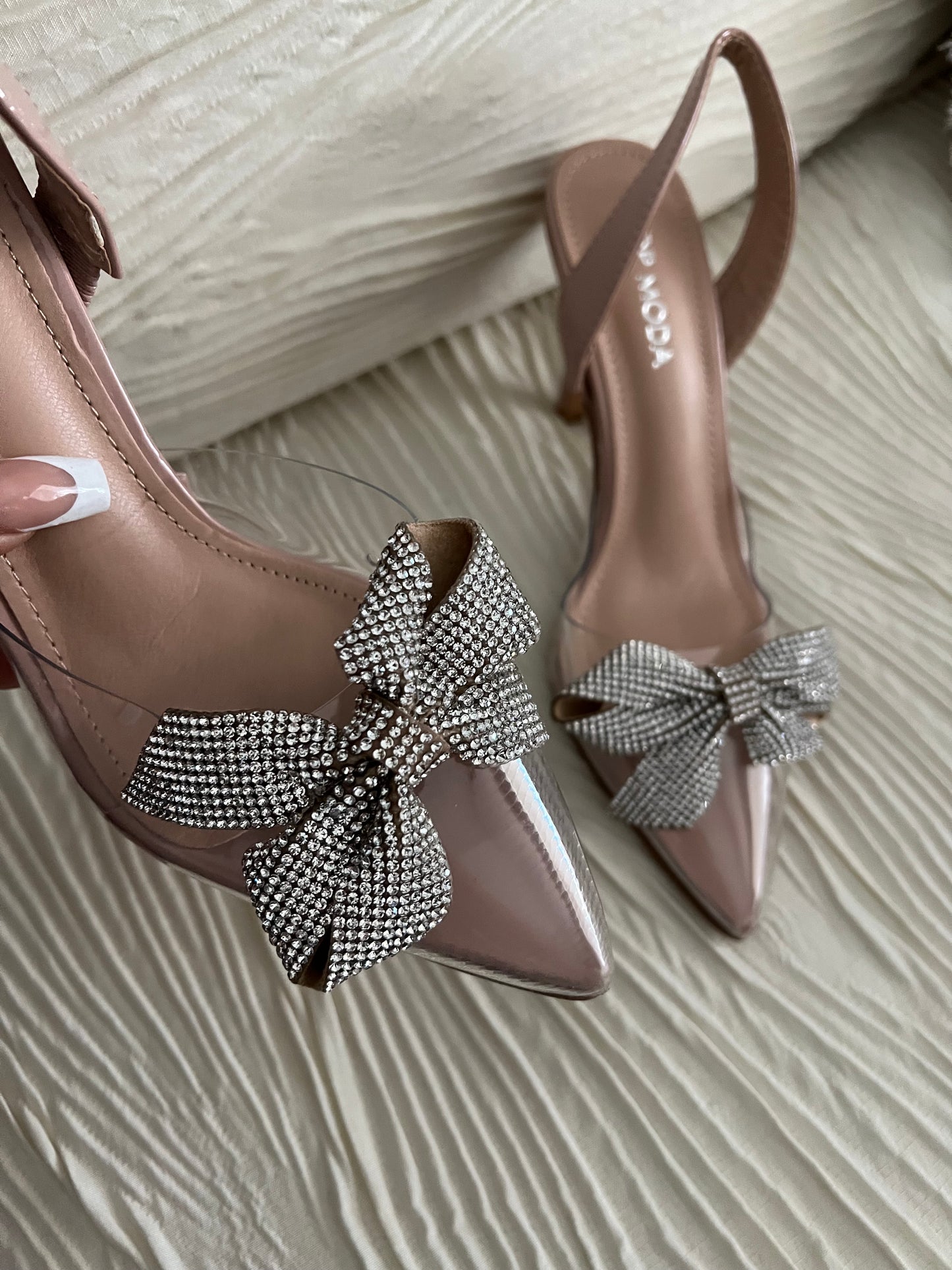 Bow Diamond Heels