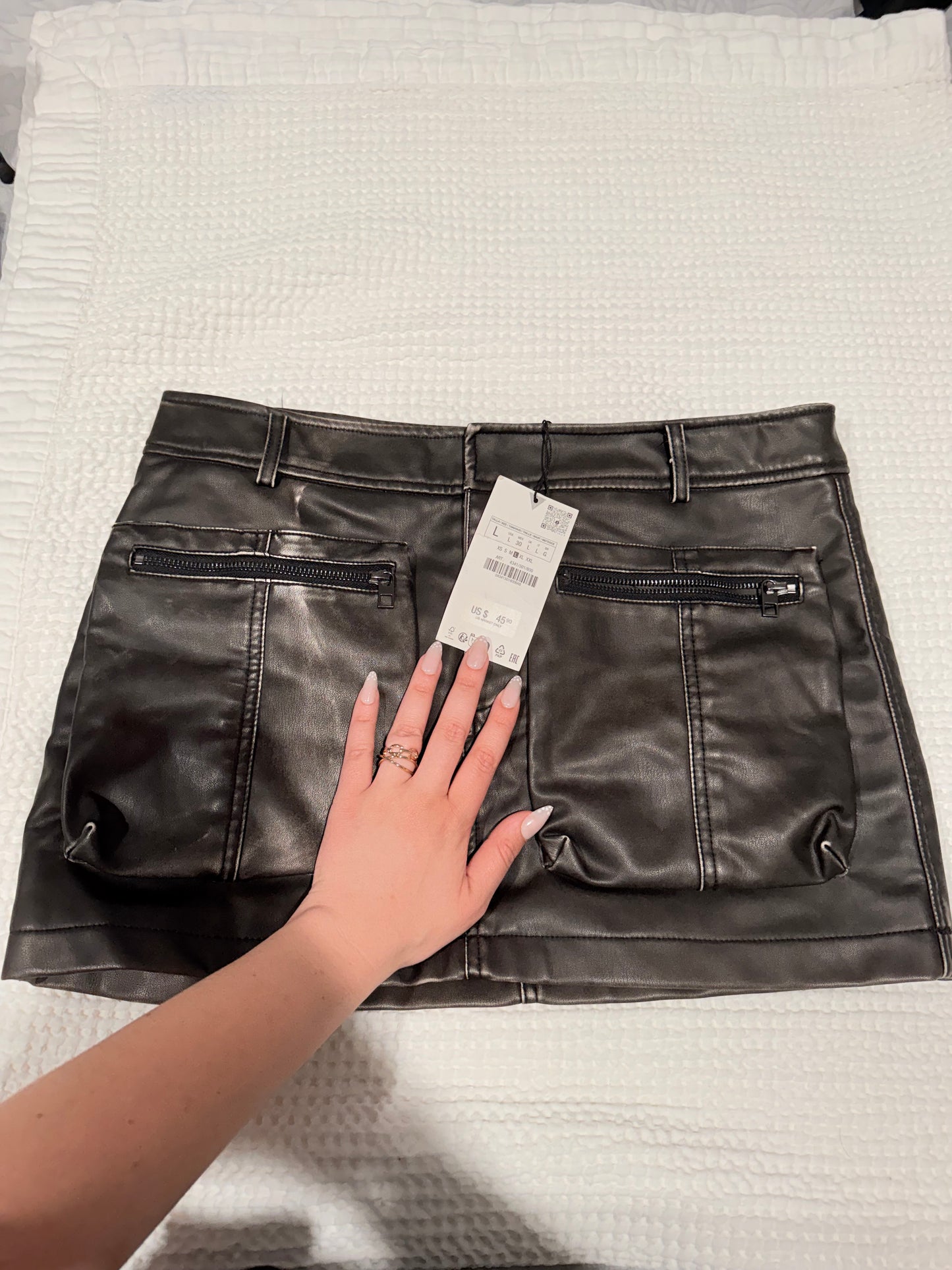 Zara Leather Skirt