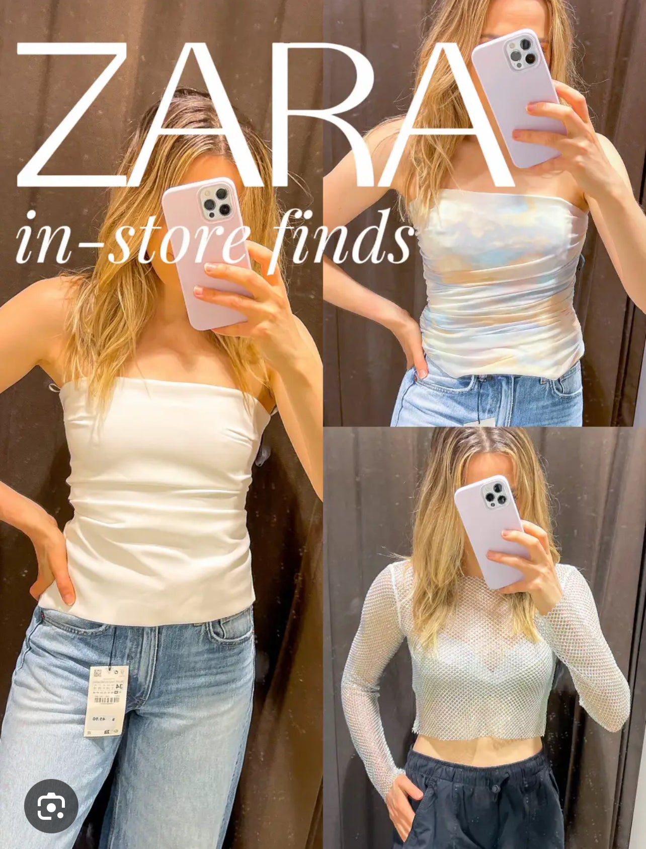 Zara Tulle Spring Top